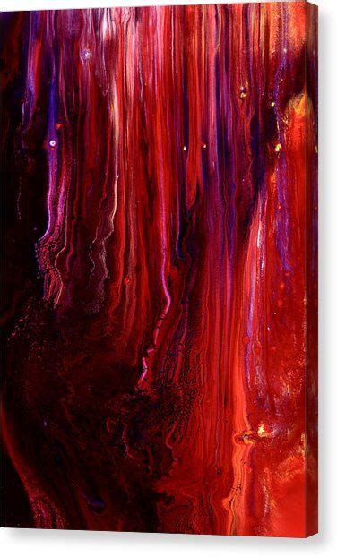 Red Abstract Art Canvas Print Canvas Art By Serg Wiaderny Red