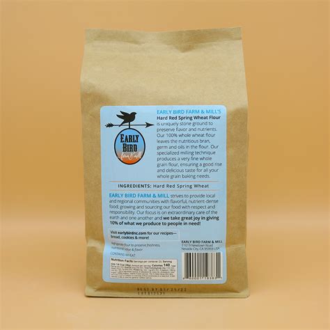 Hard Red Spring Wheat Flour Early Bird Farm And Mill