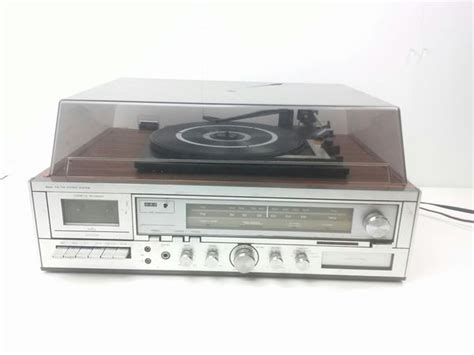 Sears Amfm Stereo 8 Track Play Record System Turntable Cassette