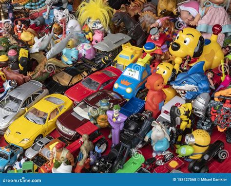 Plastic Toys On The Market In Stockholm Sweden Editorial Stock Photo