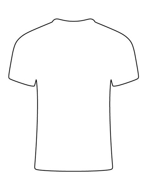 T Shirt Pattern Use The Printable Outline For Crafts Creating