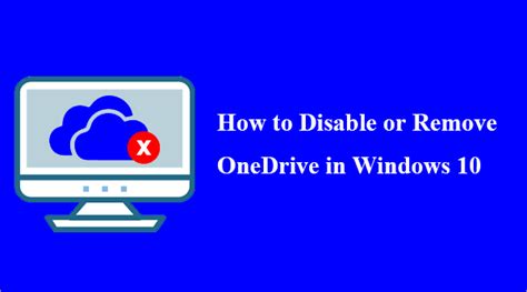 How To Remove Onedrive Completely In Windows Youtube Disable Or