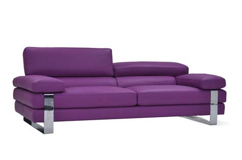 purple leather sofa made in italy furniture toronto purple