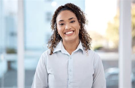 Happy Office And Portrait Of Black Woman With Smile For Success Ideas