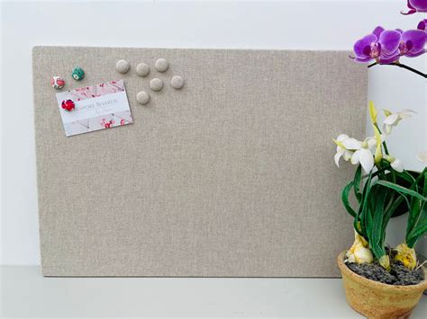 Linen Fabric Magnetic Board Notice Board