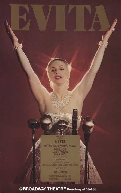 Evita 27x40 Broadway Show Poster 1979 Broadway Posters Evita