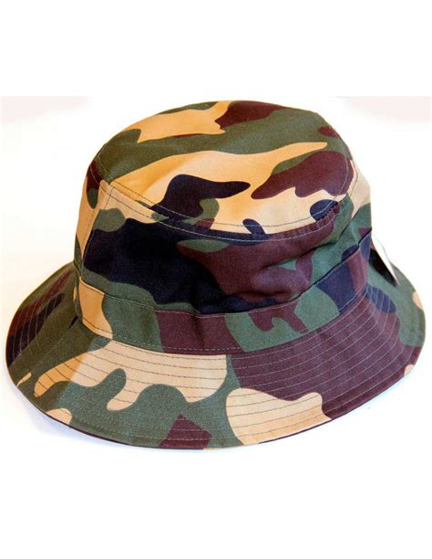 Camo Bucket Hat Woodland Acc Ah15 01