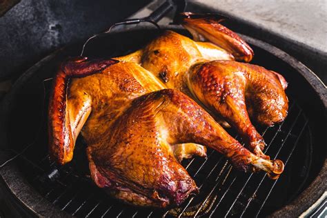 spatchcock smoked turkey recipe · salt pepper skillet