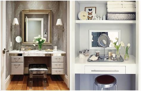 A drawer can hide all your makeup. 10 Cool Ideas to Add a Makeup Area to Your Bedroom