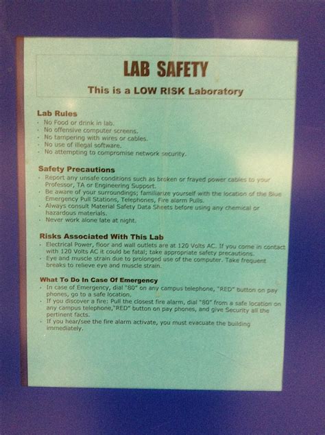 Switch off the computer when not in use. Safety in the Laboratory- Electrical, Computer, and ...