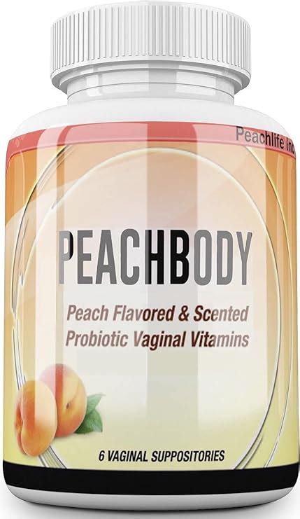 natural vegan peach flavored probiotic vaginal suppositories supports yeast