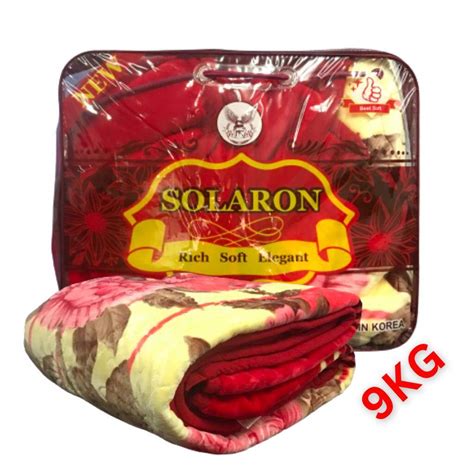 Solaron Korea Original First Grade Super Soft Embossed Mink Blanket 8kg Lazada