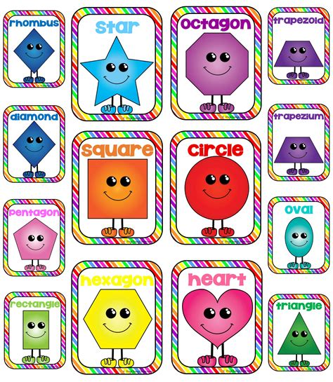 2d Shape Characters Clip Art Library