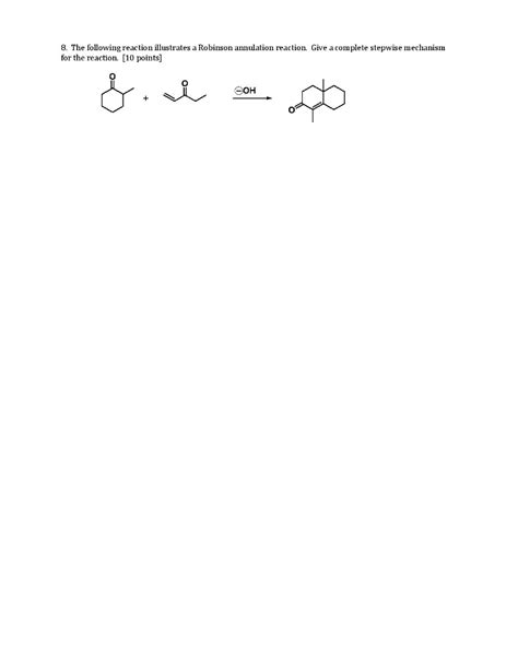 Solved The Following Reaction Illustrates A Robinson