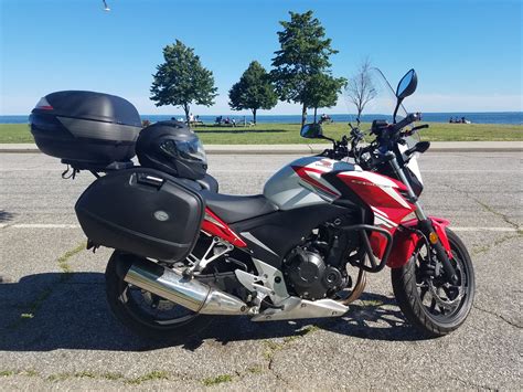 Made from pressed aluminium and feature a neat, seamless frame (where applicable). My 2015 CB500F Touring Mods - Honda CBR500R Forum : CB500F ...