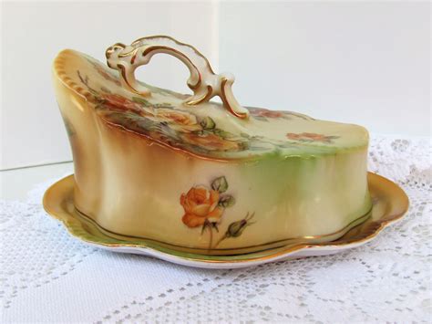 Victorian Covered Cheese Dish Vintage R S Prussia Cheese Etsy