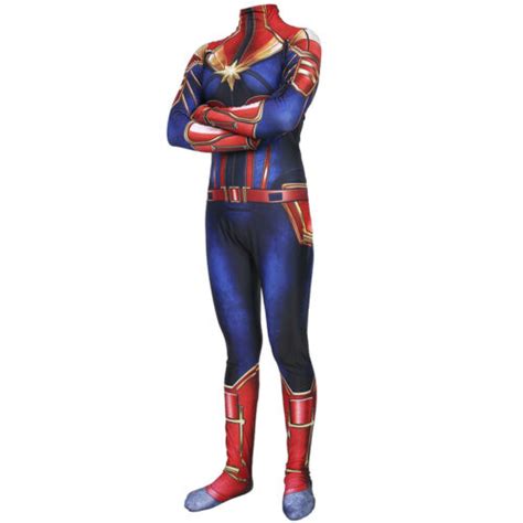 Catchcostume Women Captain Marvel Full Bodysuit CatchCostume