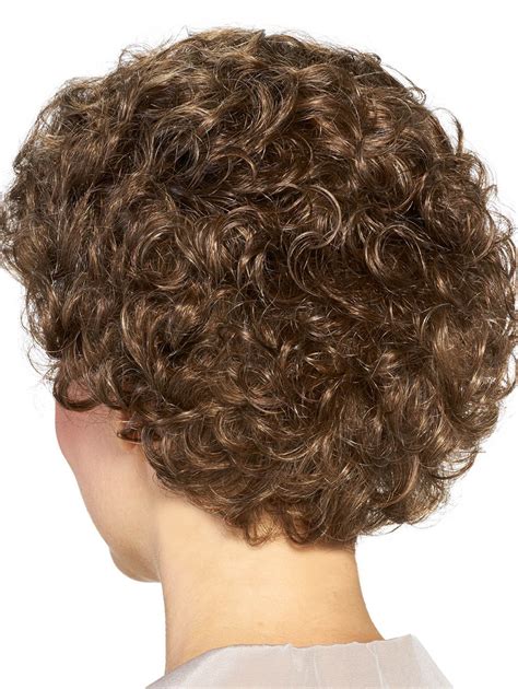 Older Ladies Light Brown Short Cut Curly Wigs Best Wigs Online Sale