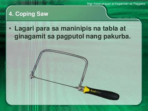 Mga Kasangkapan At Kagamitan Sa Paggawa