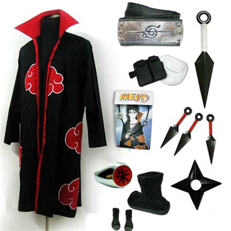 Jamcos Naruto Uchiha Itachi Cloak Cosplay Costume Set Size Xxl