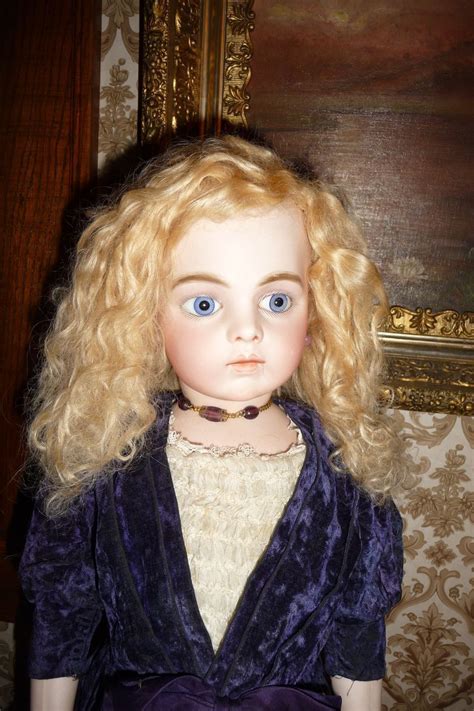 Beautiful Antique Larger Size Blond Mohair Doll Wig Doll Wigs