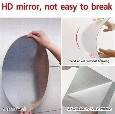Flexible Mirror Sheets Self Adhesive Plastic Mirror Tiles Non Glass