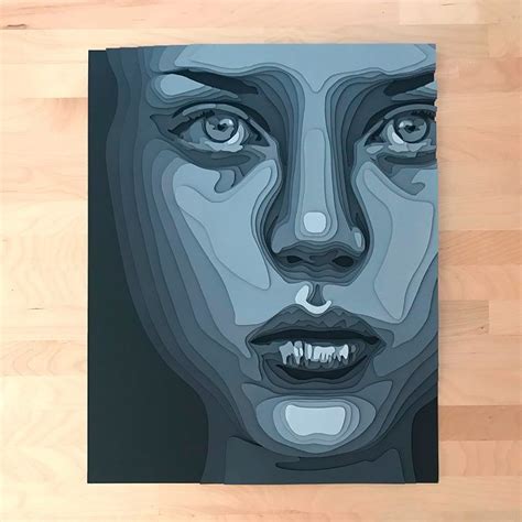 Layered Paper Portraits By Shelley Castillo Garcia Daily Design