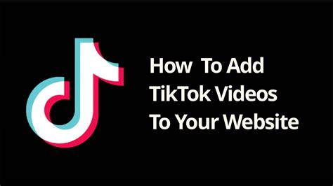 How To Add Tiktok Videos On Your Website Youtube