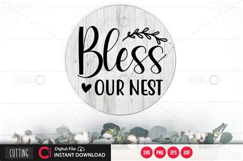 Bless Our Nest Svg By Designavo Thehungryjpeg