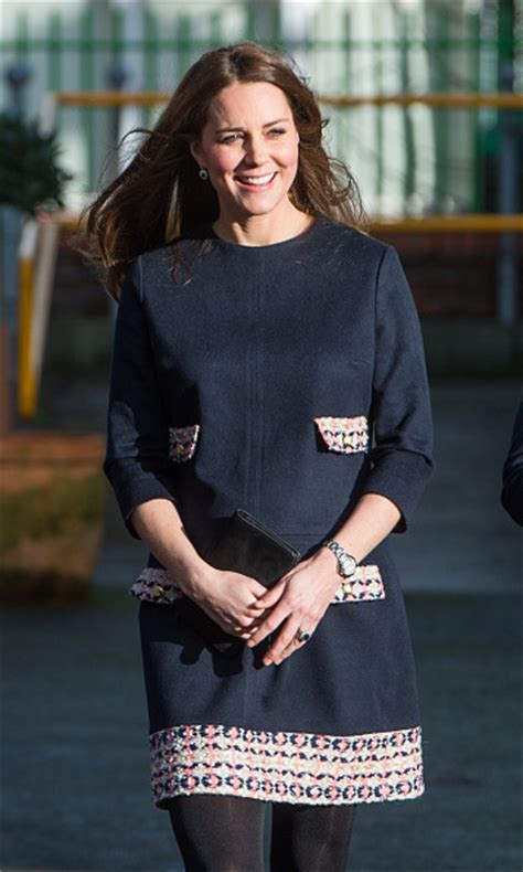 Kate Middleton Shows Off Prominent Baby Bump At First 2015