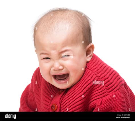 Crying Baby Girl Stock Photo Alamy