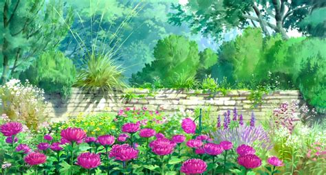Studio Ghibli A House With A Beautiful Garden Where Magic Begins