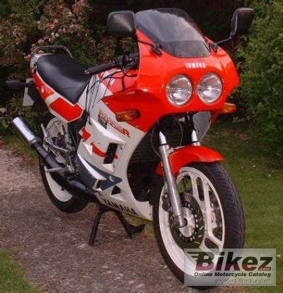 If they were, the fork would have no room to compress. 1987 Yamaha RD 350 specifications and pictures