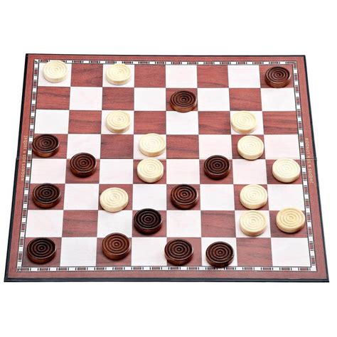 Folding Draughts Set 12 Board And Pieces