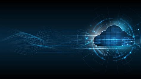 Premium Vector Cloud Computing Storage Technology Background Digital