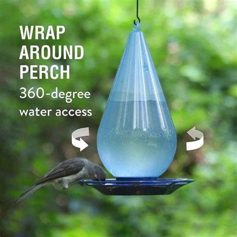Automatic Droplet Bird Waterer Hanging Wild Bird Water Feeder