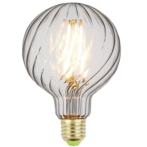 Tianfan Led Bulbs Vintage Light Bulb G95 Globe Swirl 4w 220240v E27