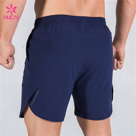 Bulk Sale Custom Mens Dry Fit Running Shorts Design Your Own Sportswear Custom Shorts Hucai