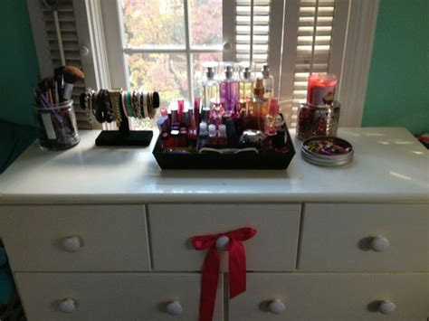 It is also a good idea to keep your mobile phone outside your bedroom at. top of dresser organization | Dresser top decor, Dresser ...