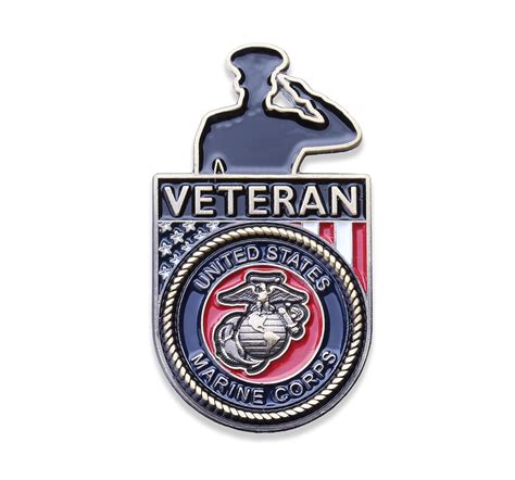 Buy Usmc Salute Veteran Lapel Pin Us Marine Corps Veterans Hat Pin
