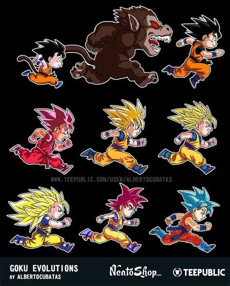 Dragon Ball Son Goku Evolution Dragon Ball Gt Dragones