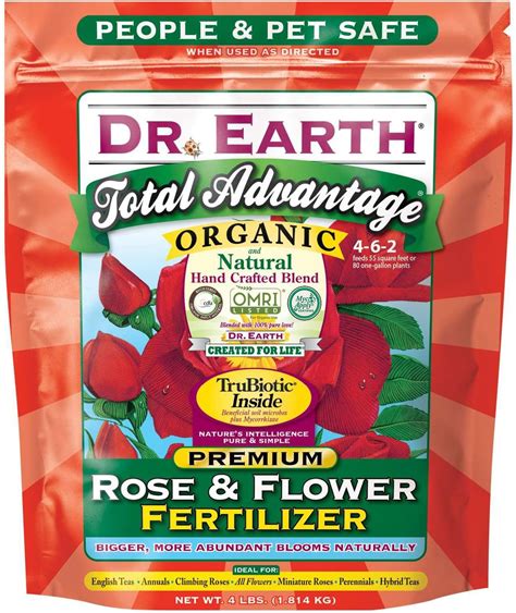 Dr Earth Total Advantage Rose And Flower Fertilizer 4 Lb