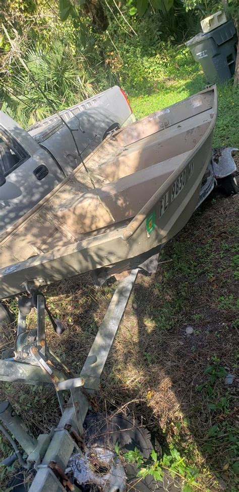 12 Jon Boat With Trailer And Title For Sale In Deltona Fl Offerup