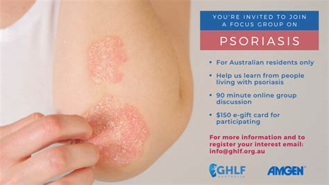 Share Your Lived Experience With Psoriasis In A Special Focus Group GHLF Australia