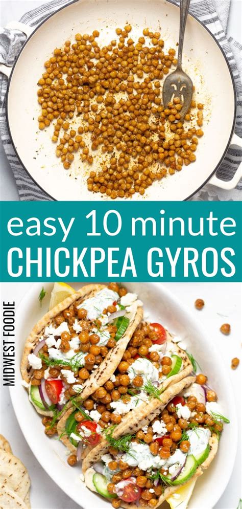 Easy Minute Chickpea Gyros Recipe That Is Ready In Less Than Minutes