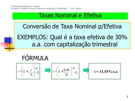 Taxa De Juros Nominal E Efetiva