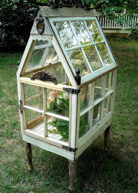 It's a greenhouse made completely from old discarded windows. 10 Awesome Things You Can Do with Old Windows | Diy greenhouse plans, Small greenhouse, Mini ...