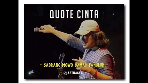 Quote Cinta | Sinau1menit | Sabrang Mowo Damar Panuluh | Status WhatsApp - YouTube