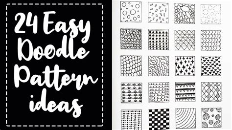 24 Easy Doodle Pattern Ideas Doodle Ideas For Beginners Doodle