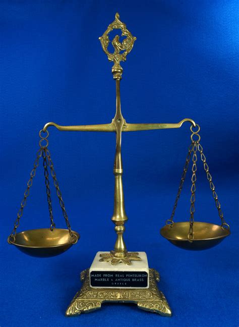 Sold Vintage Scales Of Justice Balance Scale Made Of Pentelikon
